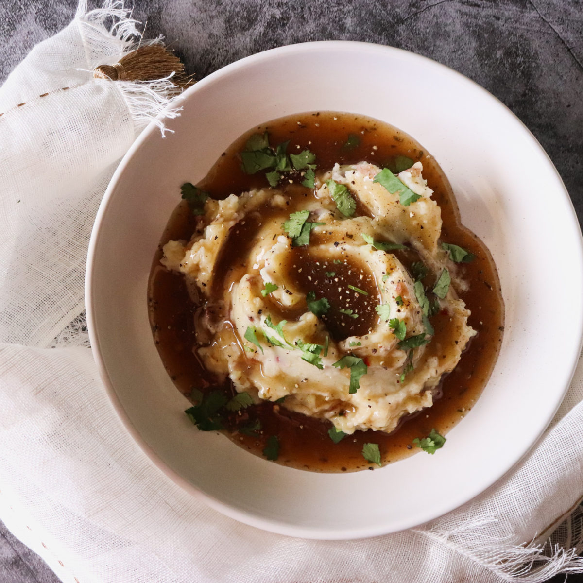 Easy Vegan Gravy Made With Trader Joe's Multipurpose Umami Seasoning