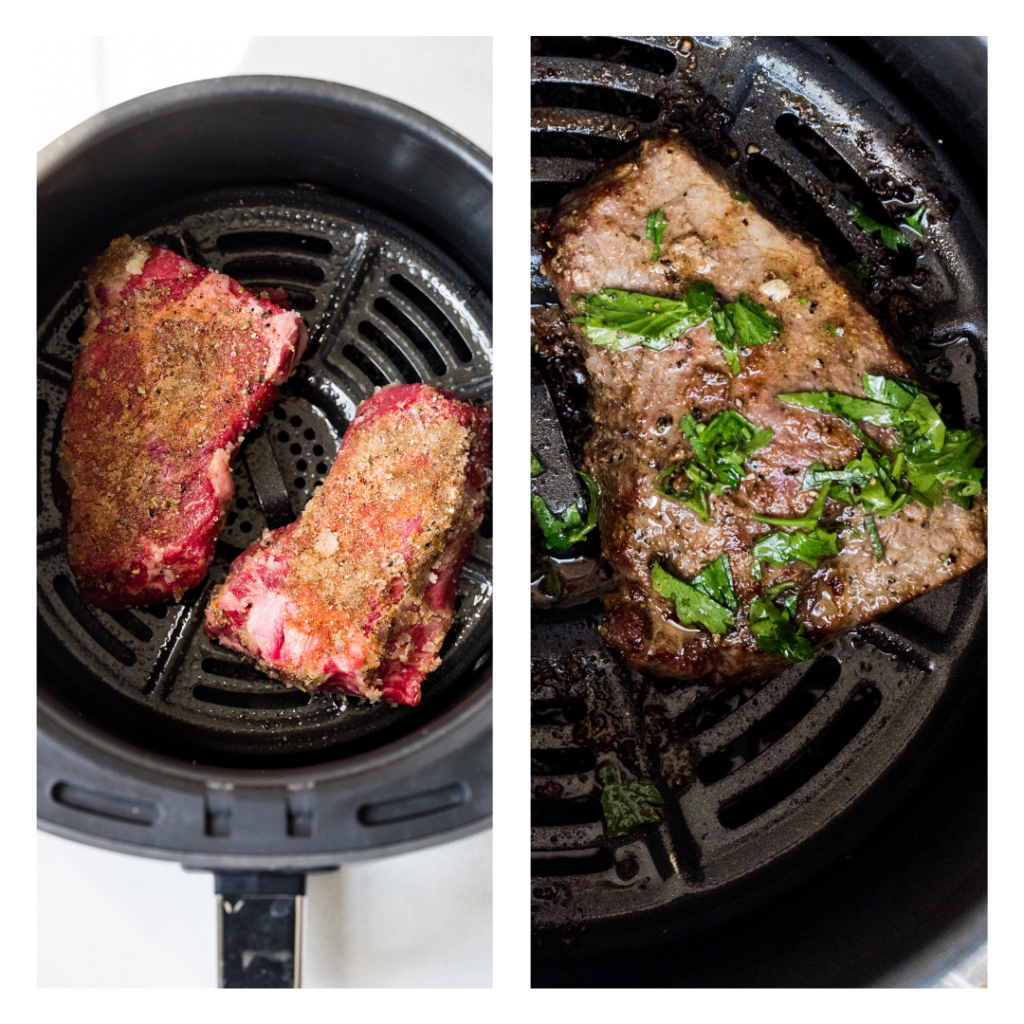 Air Fryer Sirloin Steak Shutter + Mint