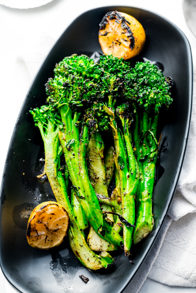 Easy Grilled Broccolini with Lemon - Shutter + Mint Recipes