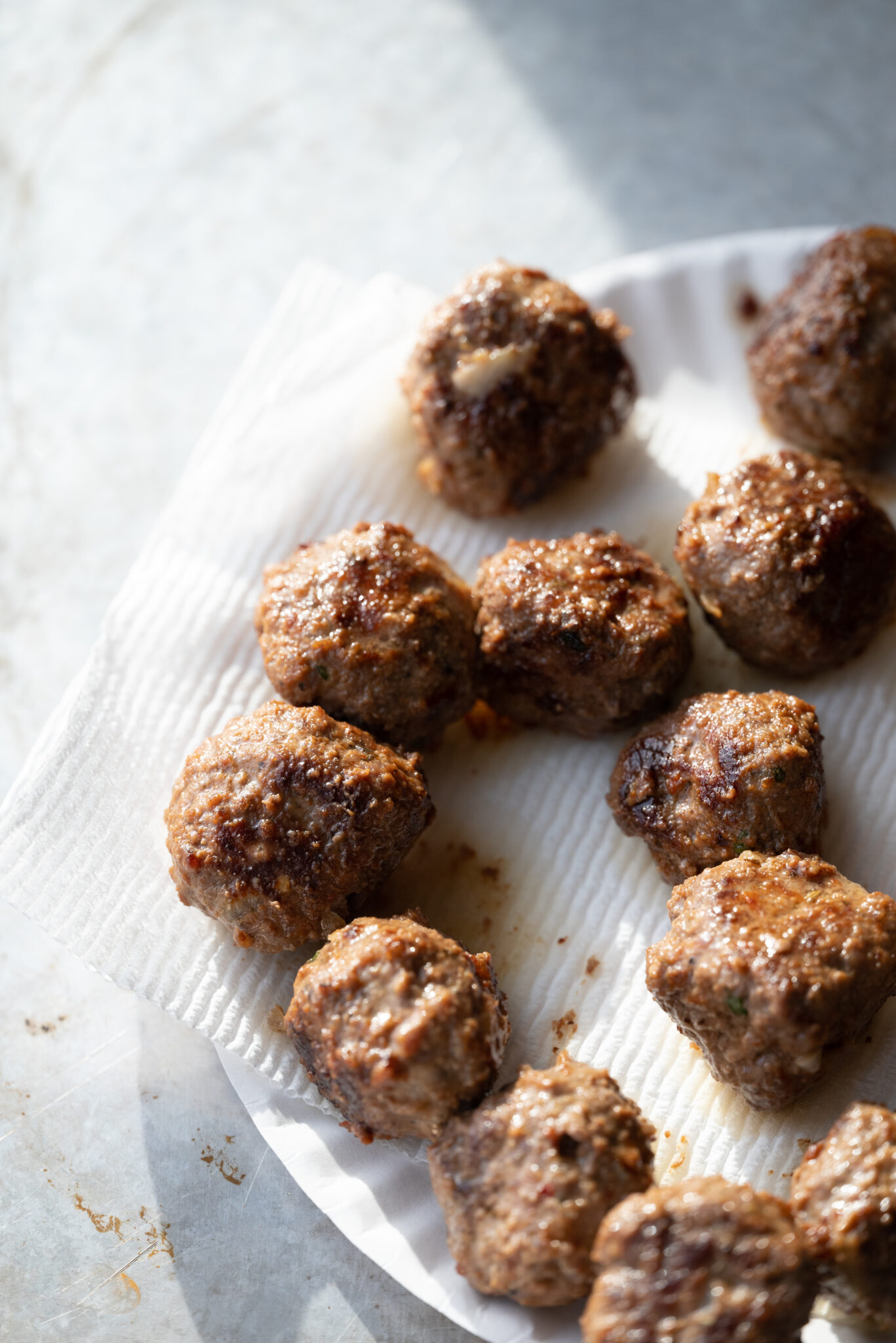 Dutch Oven Meatballs with Marinara Shutter + Mint
