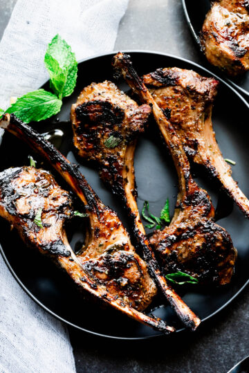 Grilled Lamb Chops with Mint Sauce - Shutter + Mint Smoking/Grilling