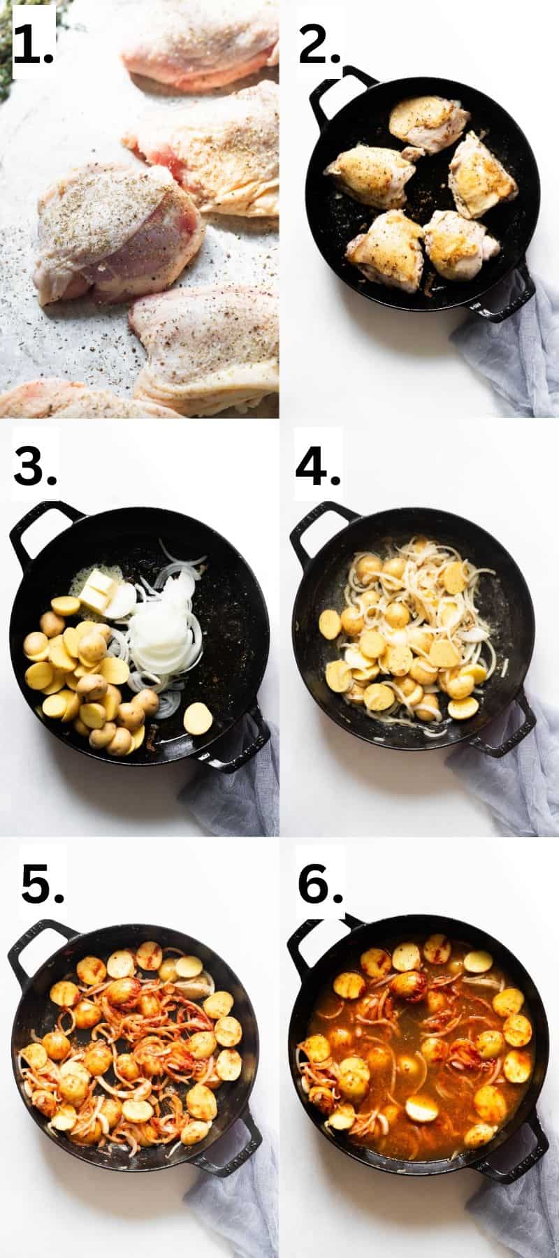 Step-by-step collage of photos showing how to make this recipe. 