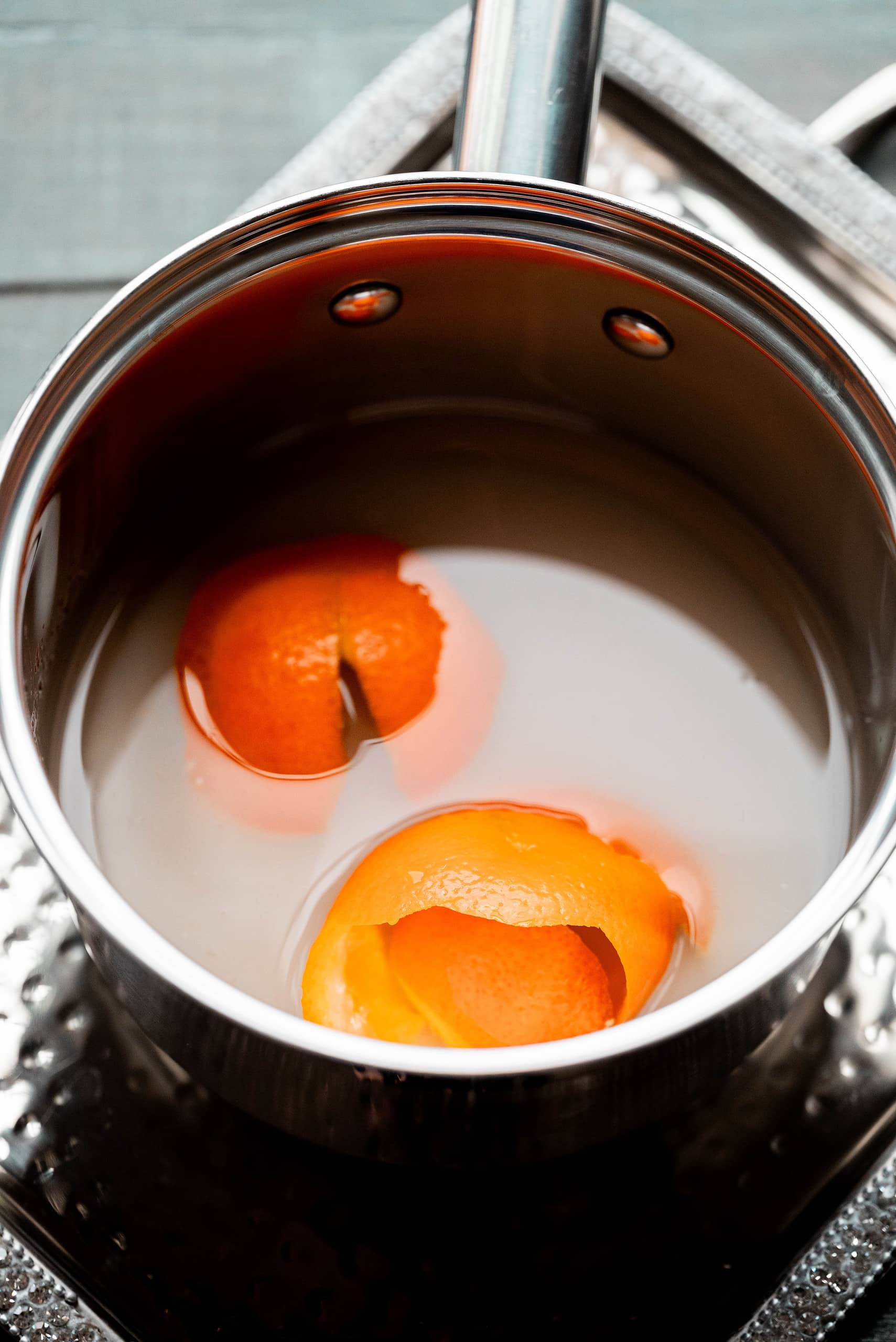 Orange-infused simple syrup. 