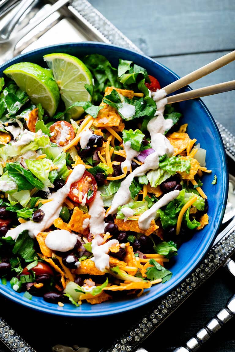 Black Bean Dorito Taco Salad Shutter + Mint