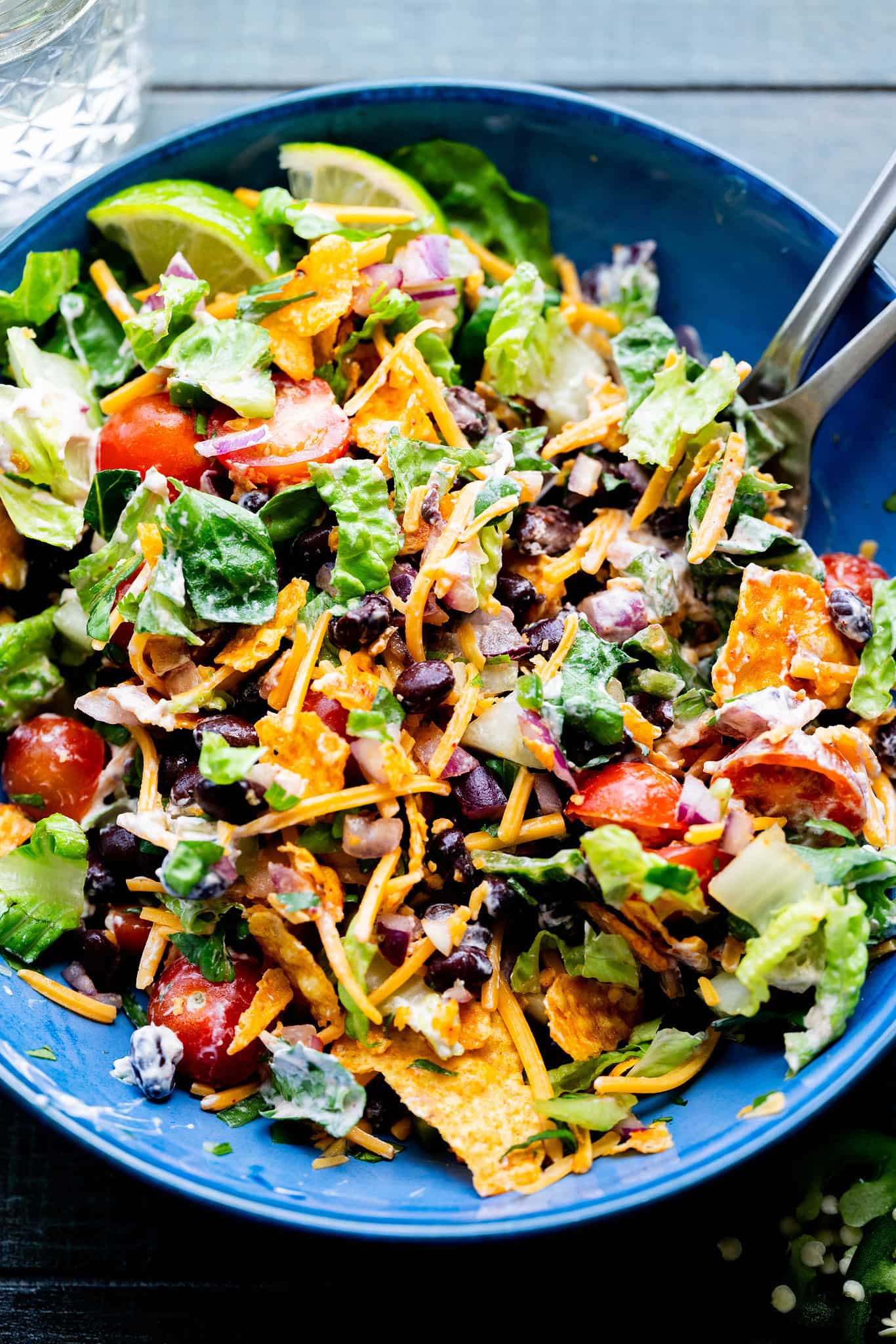 Black Bean Dorito Taco Salad - Shutter + Mint