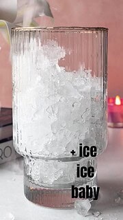 Process image: Dirty diet coke with ice in the glass.