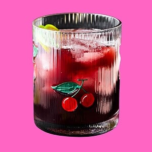 Image of beauty sleep tea on a pink background.