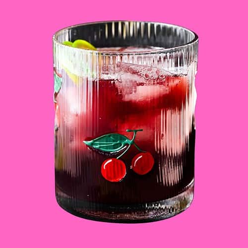 Image of beauty sleep tea on a pink background.