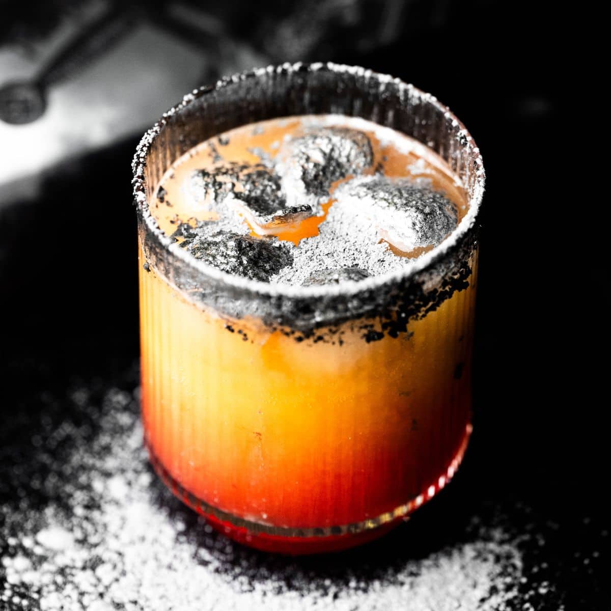 Quicksilver Mocktail with Silver Glitter