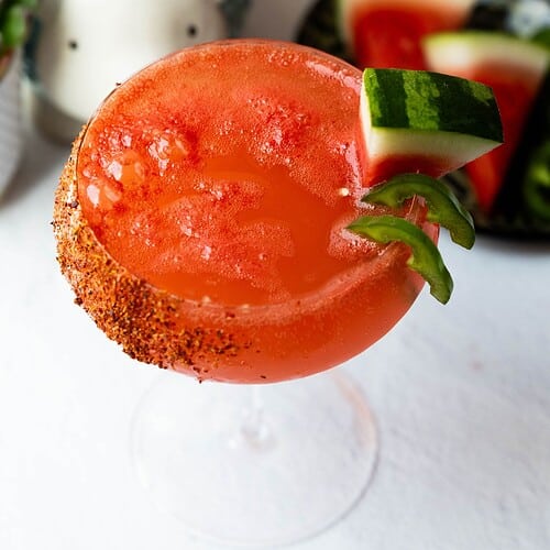 Spicy Watermelon refresher mocktail.