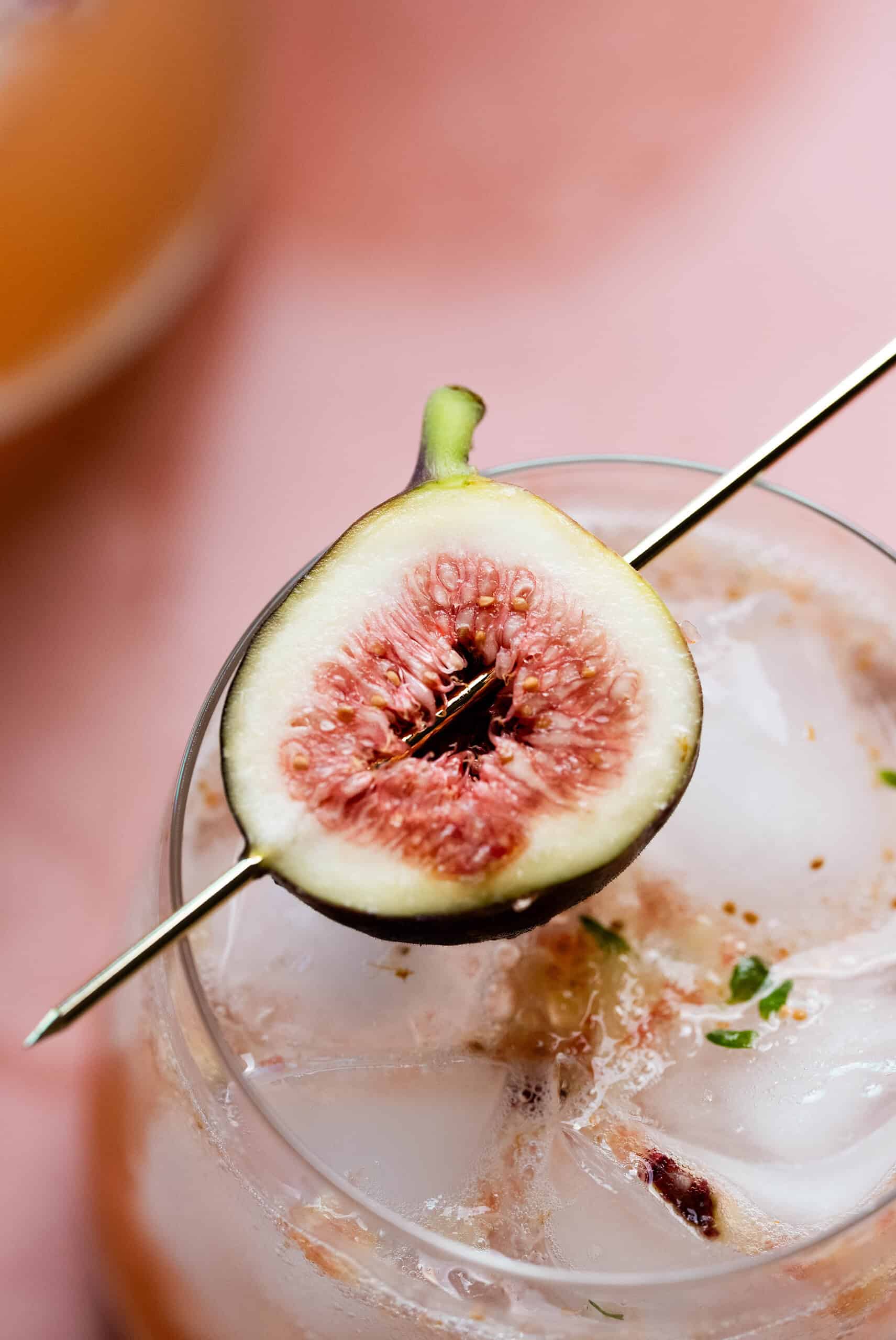 Close up image of a fig.